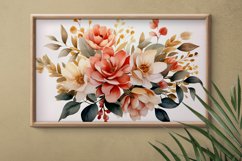 Watercolor Flowers Bouquets, illustration Background Product Image 2
