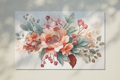 Watercolor Flowers Bouquets, illustration Background Product Image 2