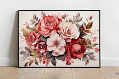 Watercolor Flowers Bouquets, illustration Background Product Image 2