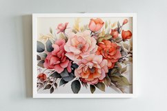 Watercolor Flowers Bouquets, illustration Background Product Image 2