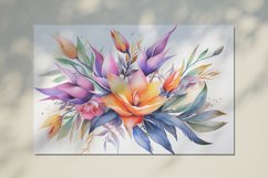 Watercolor Flowers Bouquets, illustration Background Product Image 2