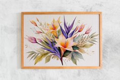 Watercolor Flowers Bouquets, illustration Background Product Image 2
