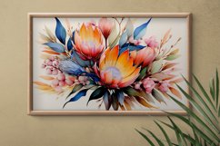 Watercolor Flowers Bouquets, illustration Background Product Image 2