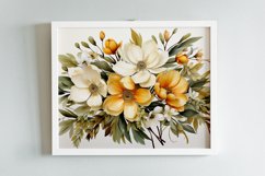 Watercolor Flowers Bouquets, illustration Background Product Image 2