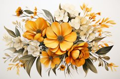 Watercolor Flowers Bouquets, illustration Background Product Image 1