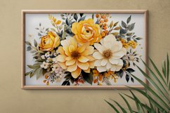 Watercolor Flowers Bouquets, illustration Background Product Image 2