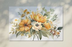 Watercolor Flowers Bouquets, illustration Background Product Image 2