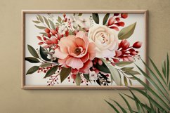 Watercolor Flowers Bouquets, illustration Background Product Image 2