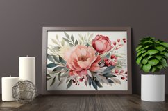 Watercolor Flowers Bouquets, illustration Background Product Image 2