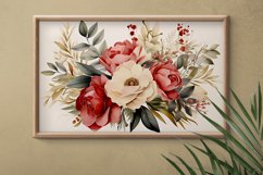 Watercolor Flowers Bouquets, illustration Background Product Image 2