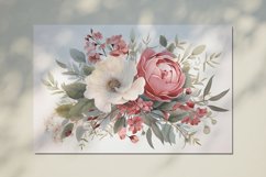 Watercolor Flowers Bouquets, illustration Background Product Image 2