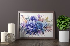Watercolor Flowers Bouquets, illustration Background Product Image 2