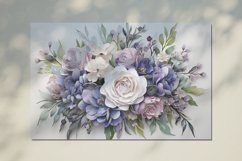 Watercolor Flowers Bouquets, illustration Background Product Image 2