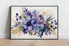 Watercolor Flowers Bouquets, illustration Background Product Image 2