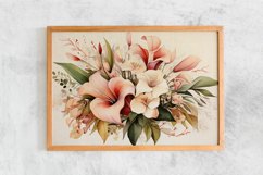 Watercolor Flowers Bouquets, illustration Background Product Image 2
