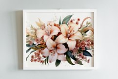 Watercolor Flowers Bouquets, illustration Background Product Image 2