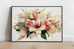 Watercolor Flowers Bouquets, illustration Background Product Image 2