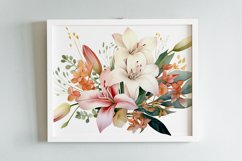 Watercolor Flowers Bouquets, illustration Background Product Image 2