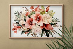 Watercolor Flowers Bouquets, illustration Background Product Image 2