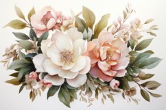 Watercolor Flowers Bouquets, illustration Background Product Image 1
