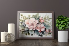 Watercolor Flowers Bouquets, illustration Background Product Image 2