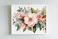 Watercolor Flowers Bouquets, illustration Background Product Image 2