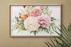 Watercolor Flowers Bouquets, illustration Background Product Image 2