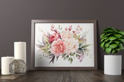 Watercolor Flowers Bouquets, illustration Background Product Image 2