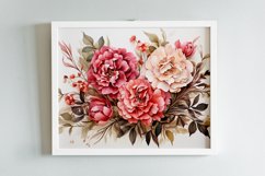 Watercolor Flowers Bouquets, illustration Background Product Image 2