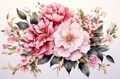 Watercolor Flowers Bouquets, illustration Background Product Image 1