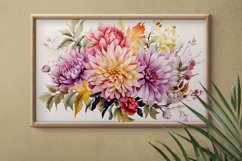 Watercolor Flowers Bouquets, illustration Background Product Image 2