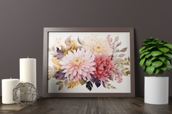 Watercolor Flowers Bouquets, illustration Background Product Image 2