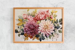 Watercolor Flowers Bouquets, illustration Background Product Image 2