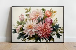 Watercolor Flowers Bouquets, illustration Background Product Image 2