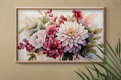 Watercolor Flowers Bouquets, illustration Background Product Image 2