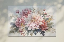 Watercolor Flowers Bouquets, illustration Background Product Image 2