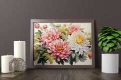 Watercolor Flowers Bouquets, illustration Background Product Image 2