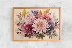 Watercolor Flowers Bouquets, illustration Background Product Image 2