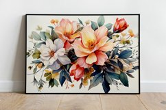 Watercolor Flowers Bouquets, illustration Background Product Image 2