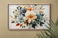 Watercolor Flowers Bouquets, illustration Background Product Image 2
