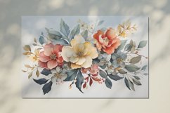 Watercolor Flowers Bouquets, illustration Background Product Image 2