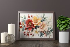Watercolor Flowers Bouquets, illustration Background Product Image 2