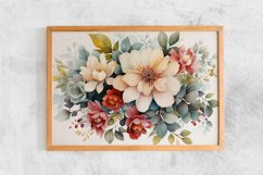 Watercolor Flowers Bouquets, illustration Background Product Image 2