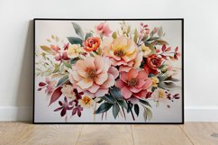 Watercolor Flowers Bouquets, illustration Background Product Image 2