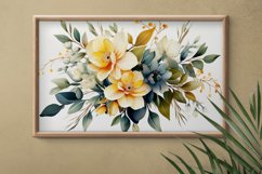 Watercolor Flowers Bouquets, illustration Background Product Image 2