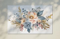 Watercolor Flowers Bouquets, illustration Background Product Image 2