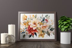 Watercolor Flowers Bouquets, illustration Background Product Image 2