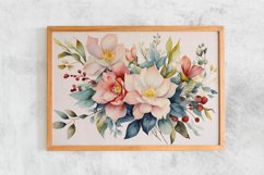 Watercolor Flowers Bouquets, illustration Background Product Image 2