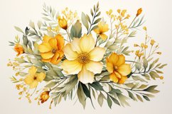 Watercolor Flowers Bouquets, illustration Background Product Image 1