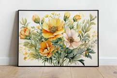 Watercolor Flowers Bouquets, illustration Background Product Image 2